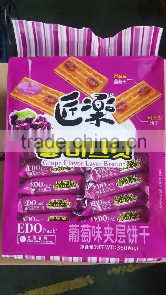 EDO Pack Grape Flavor Digital Shape Biscuits