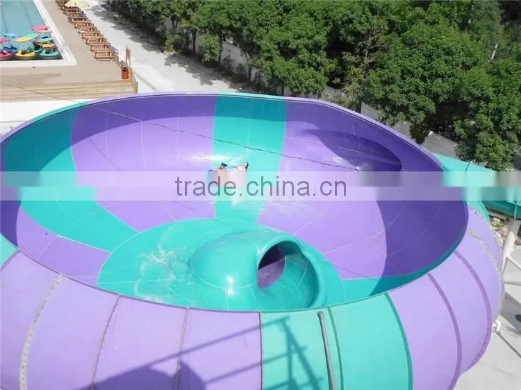 2016 Hot Selling Funny Super Behemoth bowl slide Fiberglass Water Park Amusement for sale
