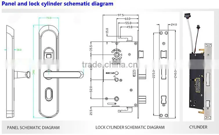 cheap biometric fingerprint door lock with fingerprint scanner door lock