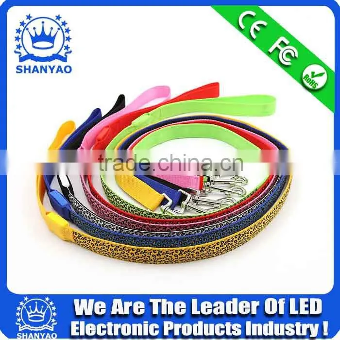 2016 Hot Selling Glowing Pet training Leash