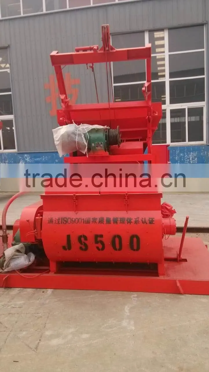 Mini construction equipment JS500 concrete mixer online sale