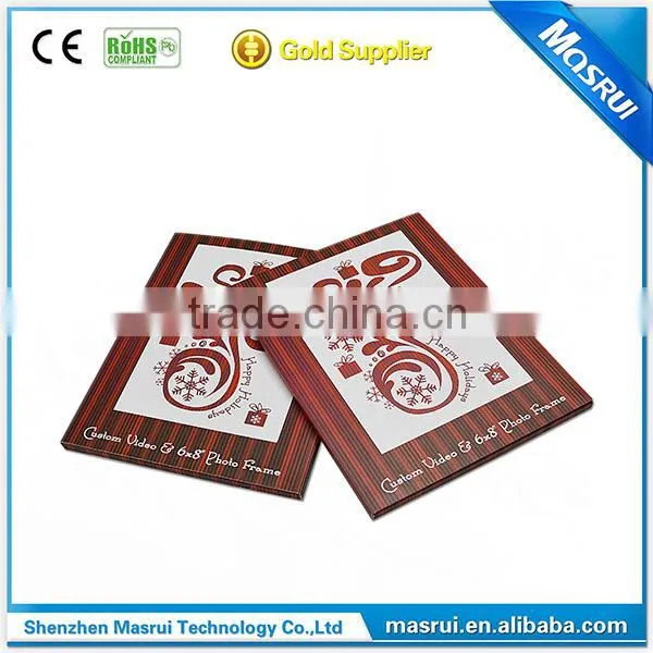 Fancy Muslim Customized Printing 1.8"-10.1" LCD Screen Video Wedding Invitation Card