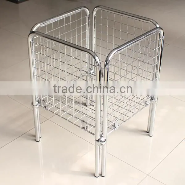 Cheap!Chrome Metal Grid Dump Bin,Easy Assembling Widely Used in Store