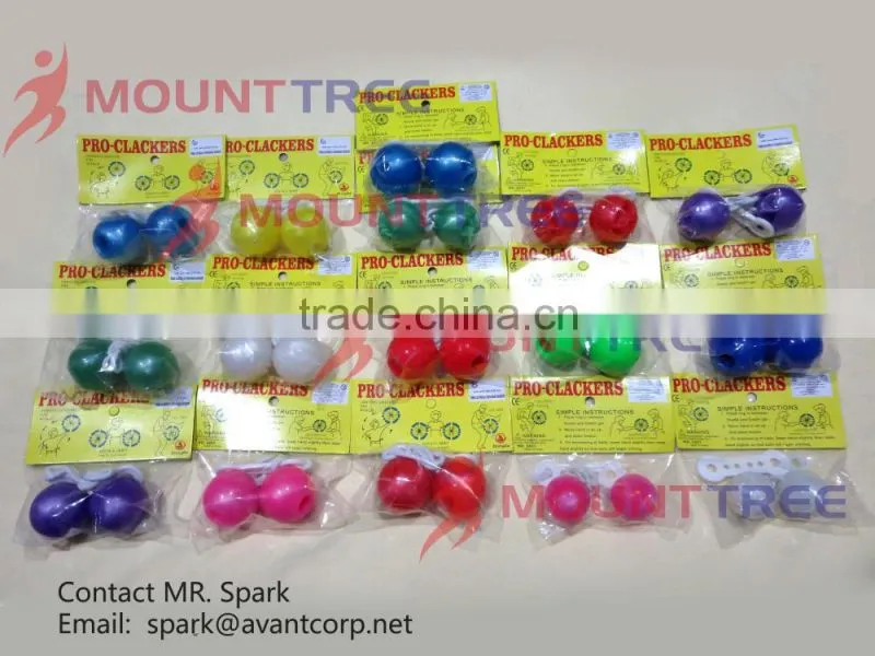 Pro-Clackers Ball set with header card