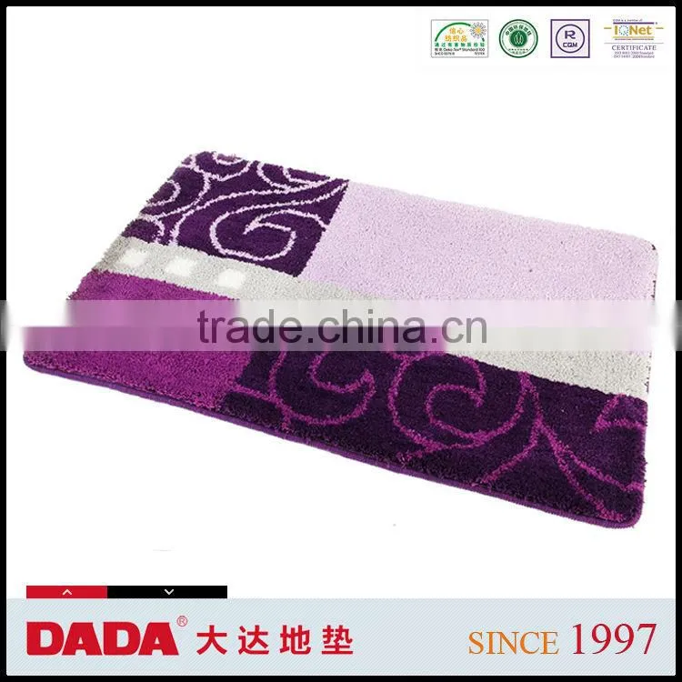 2015 fashion polyester washable rugs