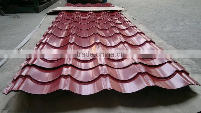 corrugated coated steel roof sheet