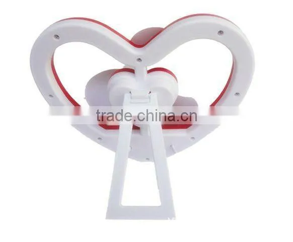 USB heart shape electric fan