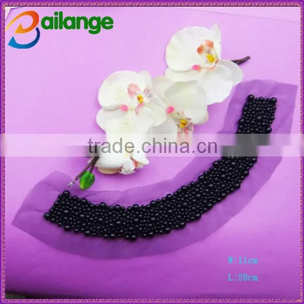 whosale hot sell beading woman detachable neck lace /blouse collar design