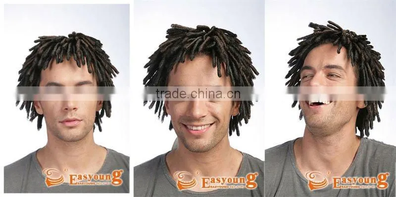 Party wig, plastic dreadlock braids football fans wigs for black men