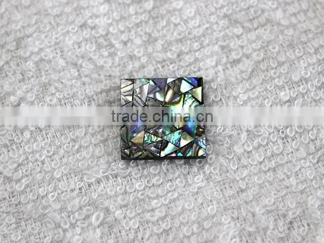 Natural abalone mosaic for jewelry making