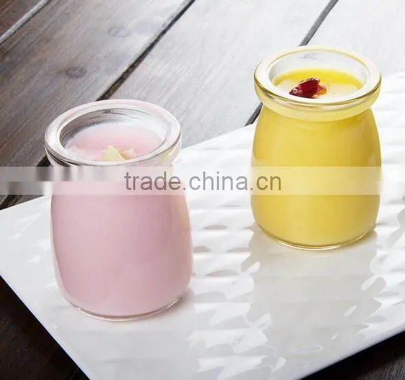 100ml 200ml mini glass pudding jar