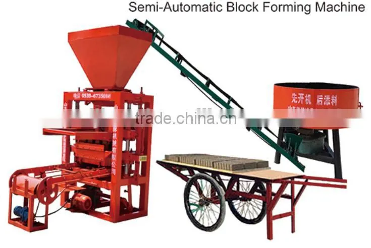 Electric or Diesel engine block machine,Hollow block making machine with conveyor belt