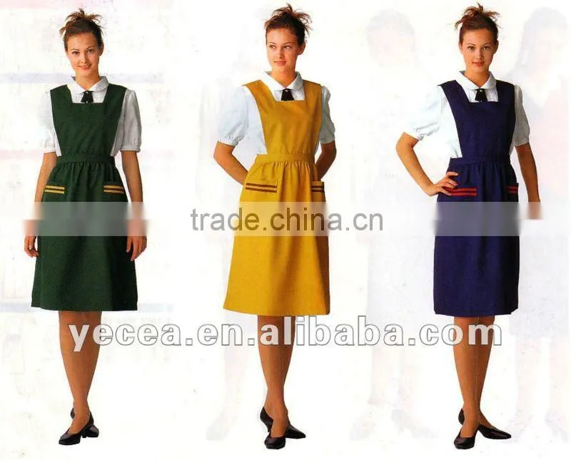 Classical resturant chef and waiter apron uniform