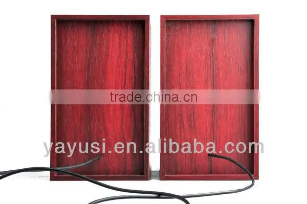 Active Type and 2( 2.0) channels Wooden Case Computer Speaker