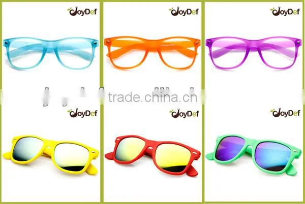 Fashionable 2016 Rainbow Rubber Frame Sun glasses Women Rubberized Sunglass