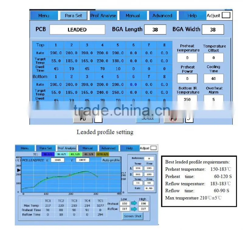 Infrared bga rework station motherboard repair for iphone with high efficient