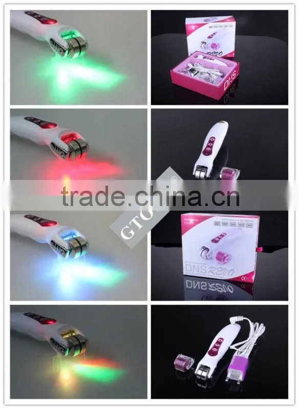 2013 CE Approved professional use Vibration+LED derma roller