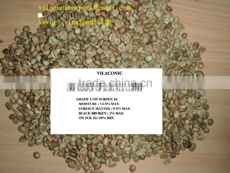 COFFEE (Skype: vinafoodtnt58, vilaconicexport@gmail.com) GREEN COFFEE
