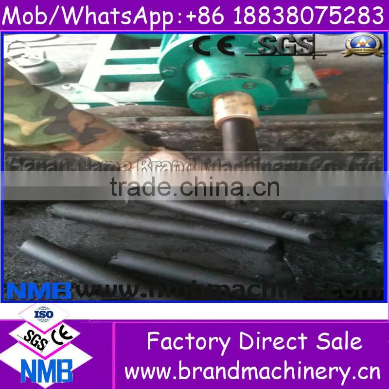 Best quality with CE&ISO wood sawdust coal rod charcoal briquette extrusion machine