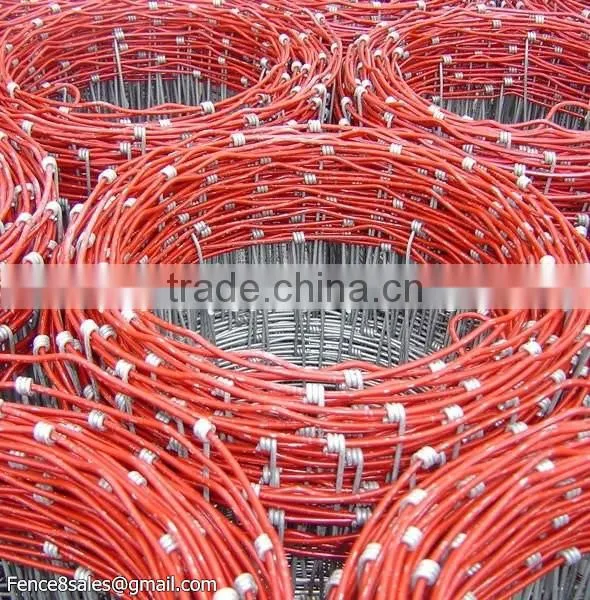 Ranch Woven Field Fence 2.5mm diameter cattle wire fence 1.2m high galvanized surface livestock fencing