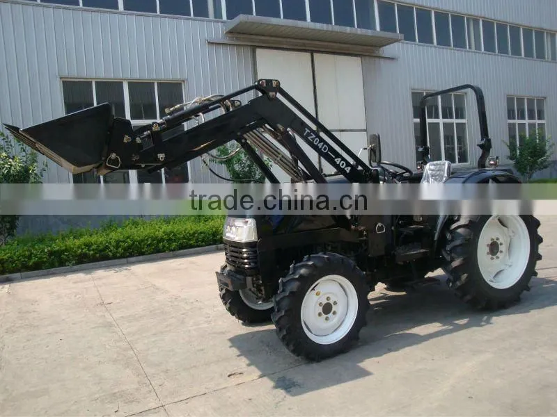 Small tractor 30HP 4WD with 4in1 assembled loader and 3PL backhoe