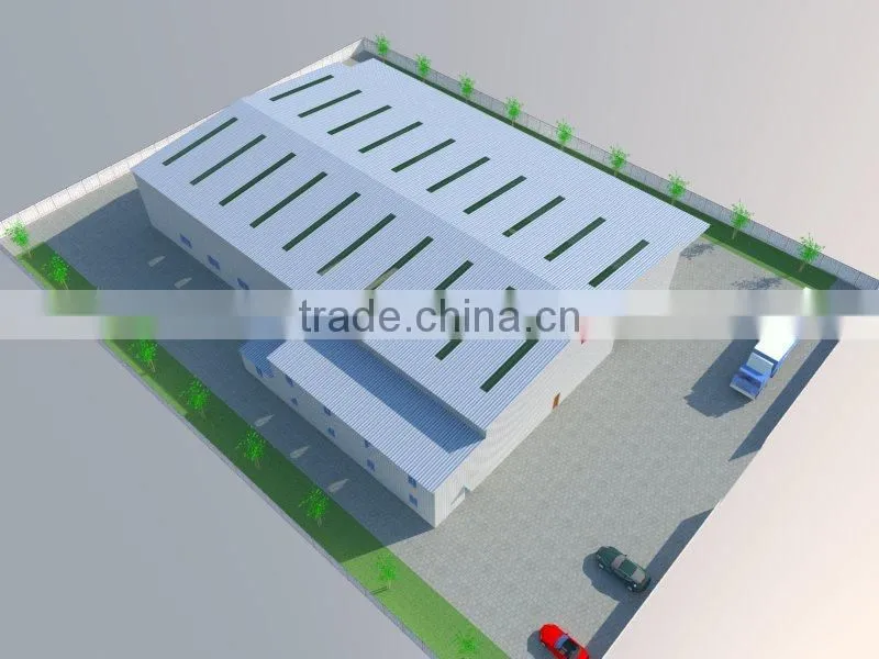 lightweight structural steel structure prefab warehouse