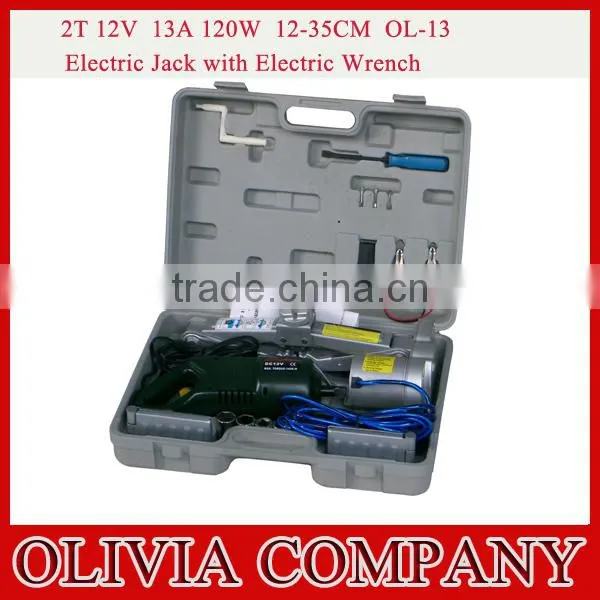 Electric Jack With Impact Wrench 2T Capacity 12-35cm