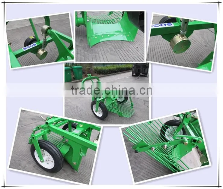 Mini farm machine 1 row PTO 3 point potato harvester for tractor