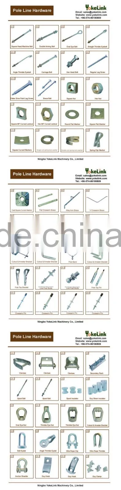 Drop forged Oval Eye Thimble Eey Nut for Line hardware