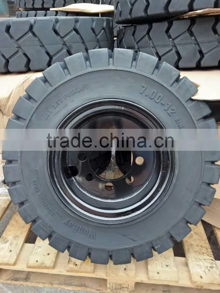 WonRay WRST brand 3.00-15 2.50-15 200/50-10 140/55-9 solid forklift tire 7.00x12