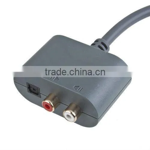 Optical Audio Adapter For XBOX 360 Slim HDMI AV RCA R/L Cable Gaming