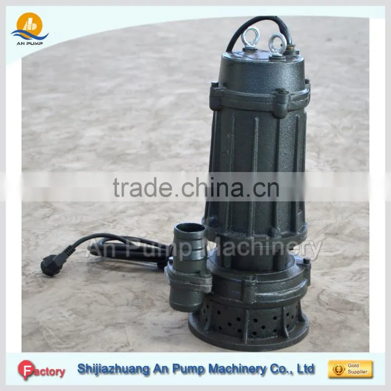 High efficiency double channel submersible sewage pump