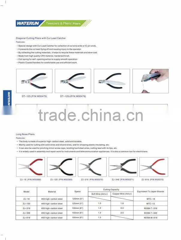 ZJ-18 Long Pointed Nose Pliers(equivalent to MTC-18 )