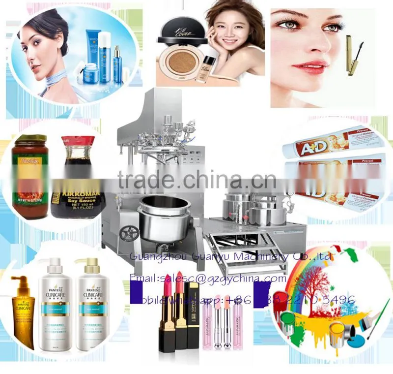CE Certificated stainless steel cosmetics emuslifying mixer on sales