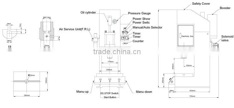 JULY New Style Dongguan Factory 15 Ton Punch Machine