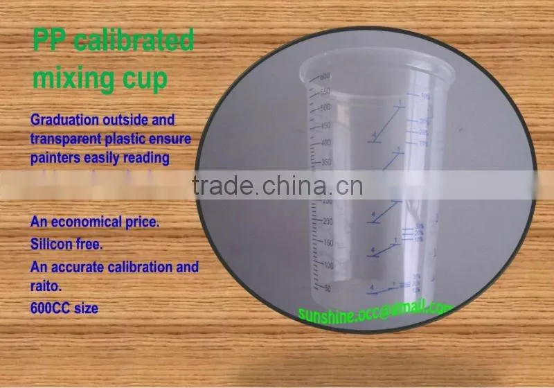 paint calibrated mixing cups