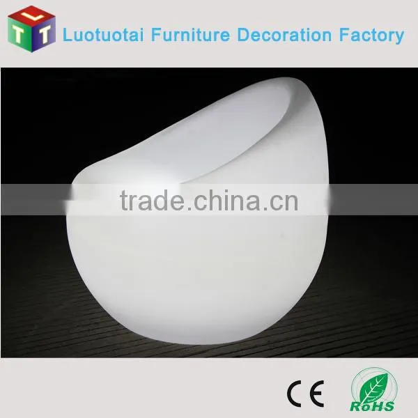 PE plastic illuminated rechargeable battery led bar chair