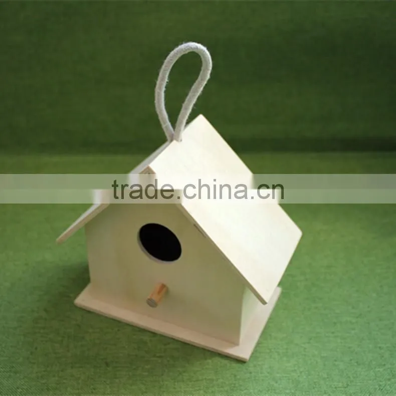 Cheap small wooden bird houses Arts and crafts bird house wicker bird houses with paulownia