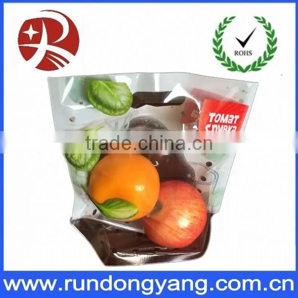 Stand up pouch plastic fruit packaging bag