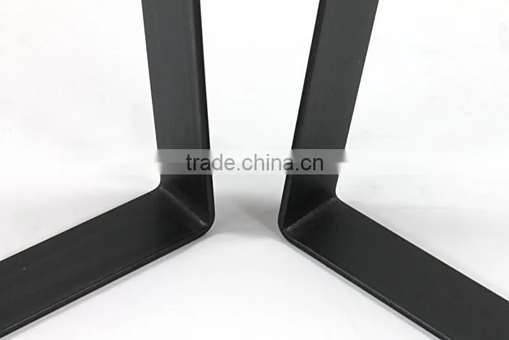 Online sales Furniture leg type antique cast iron metal table base black U legs