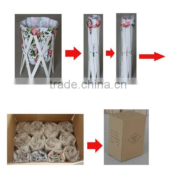 Canvas Bags Folding Laundry Basket/Hamper