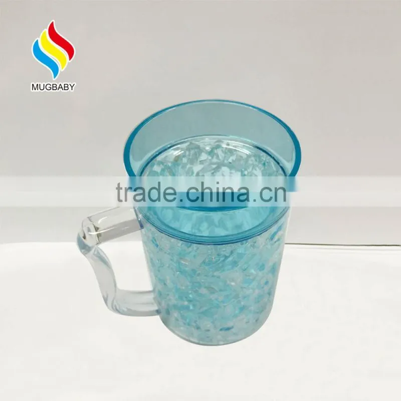Hot sell Custom Printed Ice Mug Beer Double Wall