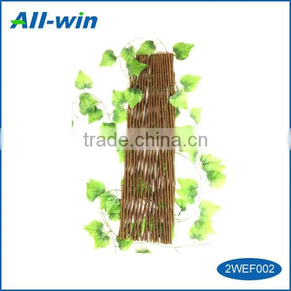 Garden building DIY for hanging plants natural willow expandable trellies