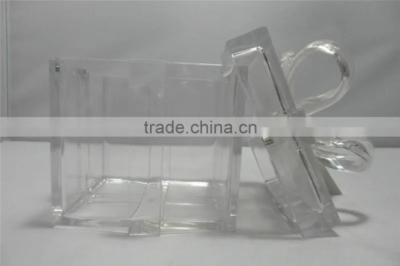 hot sale wholesale Christmas decoration transparent plastic box gift