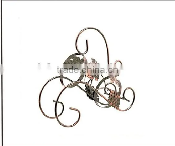 Promotion metal wine bottle wire storage holder