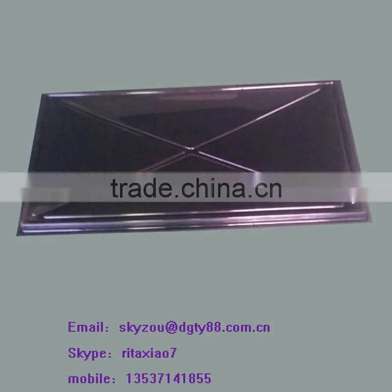 accept custom black painting abs plastic vacuum thermoforming