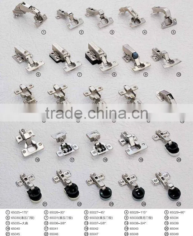 F-style full overlay furniture hinge