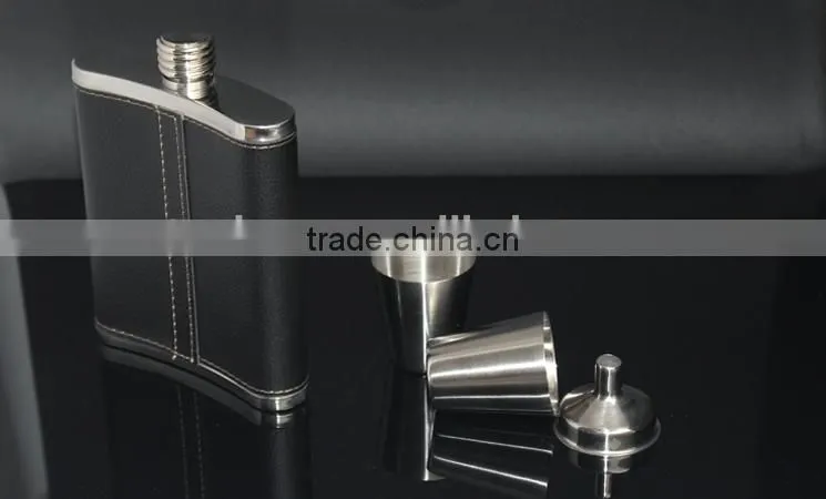 hot selling 7oz stainless steel hip flask set