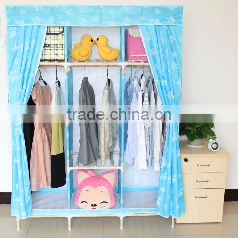 factory price removable collapsible wardrobes for home furniture