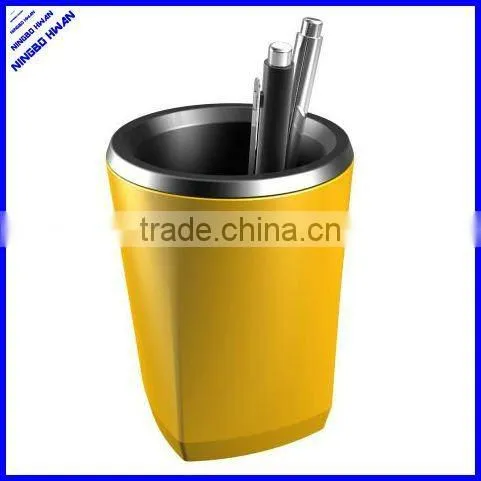 High quality 4 layers multifunction plastic round pen holder